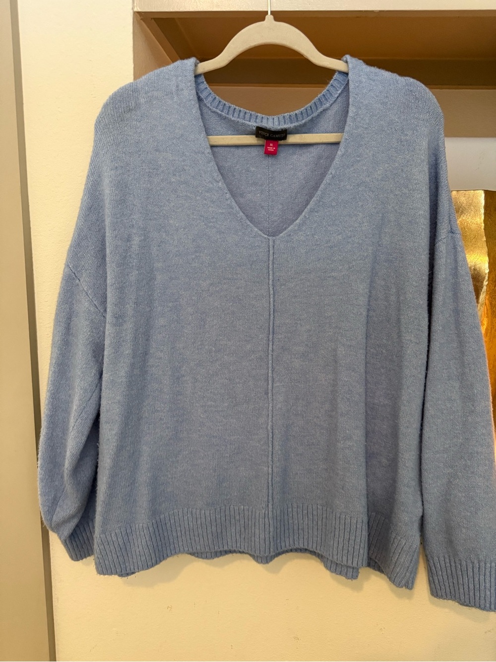 Vince Camuto Light Blue V-Neck Sweater
